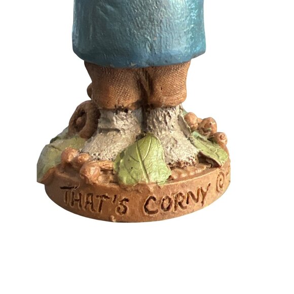 Vintage Tom Clark Charmers Gnome Figure That's Corny 1996 Numbered 35 Estate 3" - Picture 3 of 5